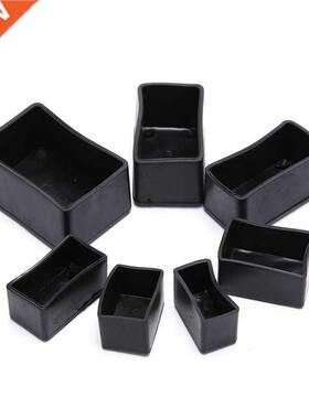 8 Pcs Durable Rectangle Silicone Chair Leg Caps Non-slip Tab