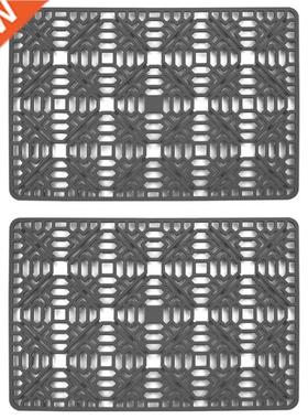 2PCS Silicone Kitchen Sink Mat,Great Sink Protector Grid Acc