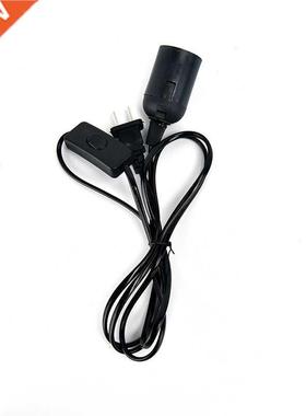 Power Cord 1.8m Cable E27 Lamp Bases Round Plug With Switch