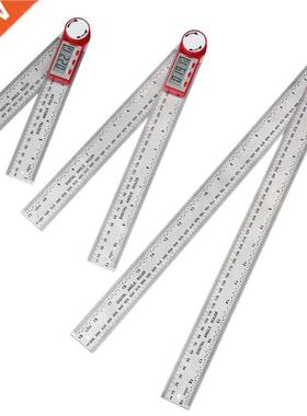 Stainless Steel Digital Angle Meter Ruler Metric Inch Protra