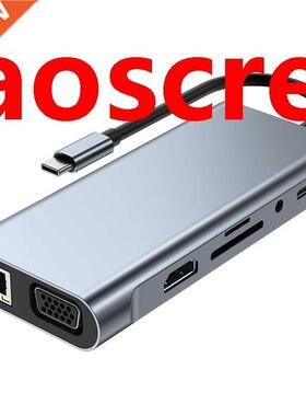 SB C Hub, Type C Hub,11-In-1 Adapter with Ethernet,4K USB C