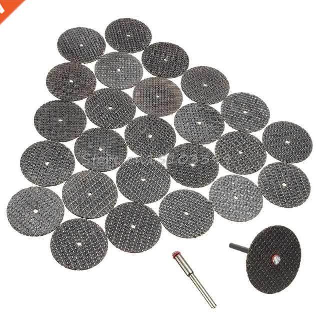 25pcs 32mm resin cutting wheel discs kit set   1 mandrel for