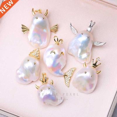 BaroqueOnly 925 sterling silver natural freshwater baroque p