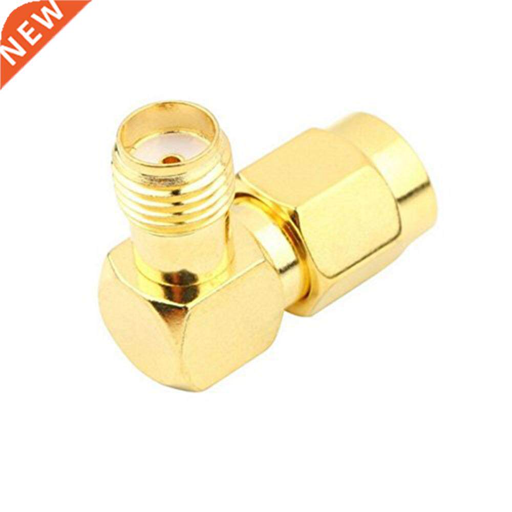 100Pcs SMA Adapter 90 Degree RP SMA Male Jack To SMA Female
