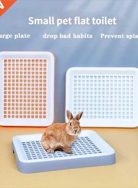 Rabbit litter box rabbit toilet pan plastic grid bunny suppl