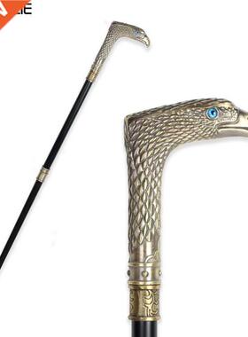 Bronze Eagle Head Walking Stick Cane Man Party Decorative W