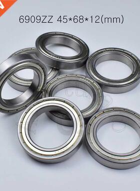 1pcs 6909ZZ 45*68*12(mm) free shipping chrome steel Metal S