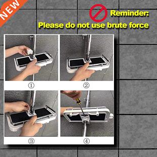 ZhangJi Bathroom Shower Storage Holder Rack Shampoo Tray Sho