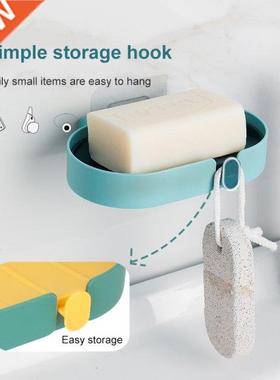 Soap Drain Rack Wall-Mounted Soap Sponge Holder Sundry Stora