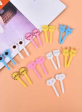 10pcs/set Anial Food Fruit Picks Forks Bento Lunch Box Deco