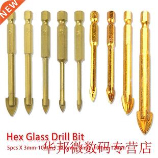 Drill Tungste 6mm Coated Titanium Bit Glass 10mm 8mm 4mm 3mm