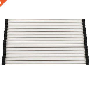 Foldable Silicone Over-the-sink Dish Drying Rack Roll-Up Dis