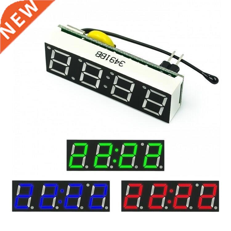 DS1302SN RX8025T Red Blue Green 3 In 1 LED Digital Clock Tem