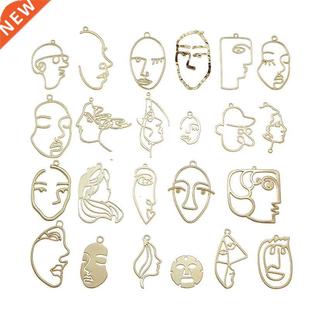 Charm Style Gold Color Face Woman YuenZ rendy 10pcs