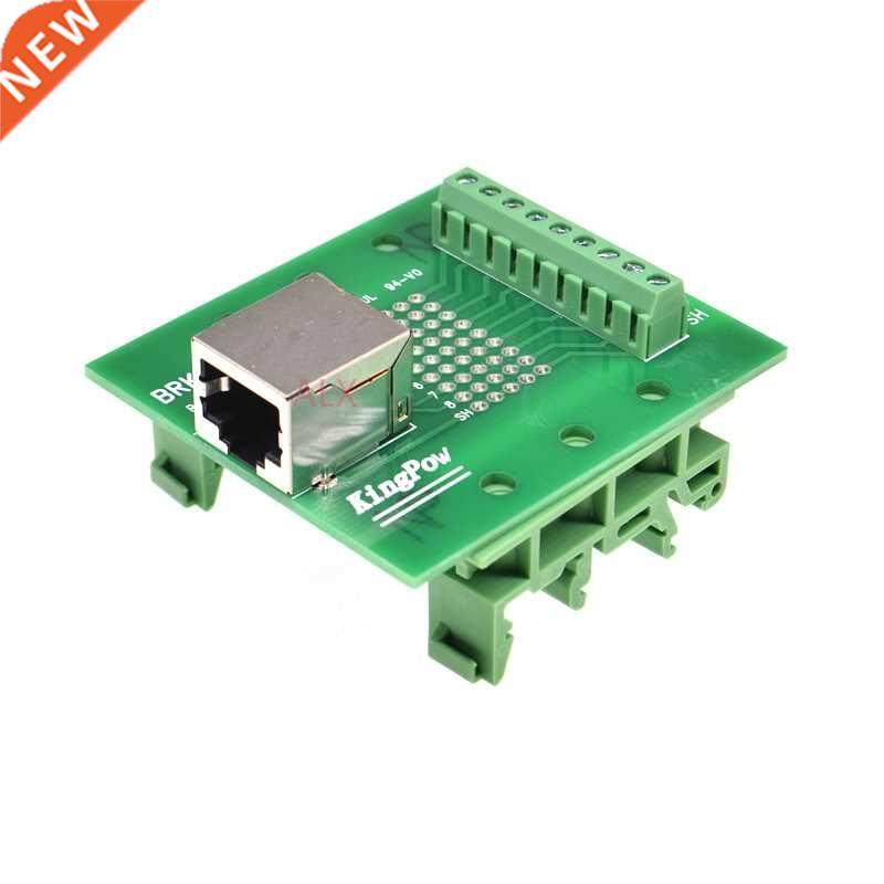RJ45 8p8c femle socket to terminl block dpter pcb bord