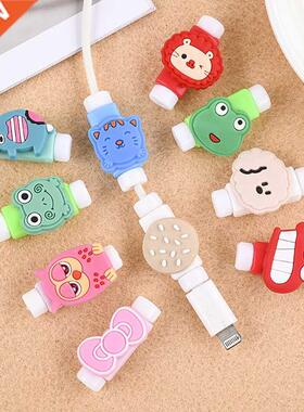 Cartoon Usb Charger Cable Winder Protector for iPhone USB Ca