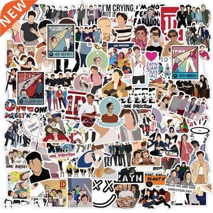 Direction Band Stickers Guitar One Laptop Lug 100PCS