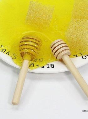 8cm/3.15in Wooden Honey Spoon Coffee Stir Bar Honey Dipper S