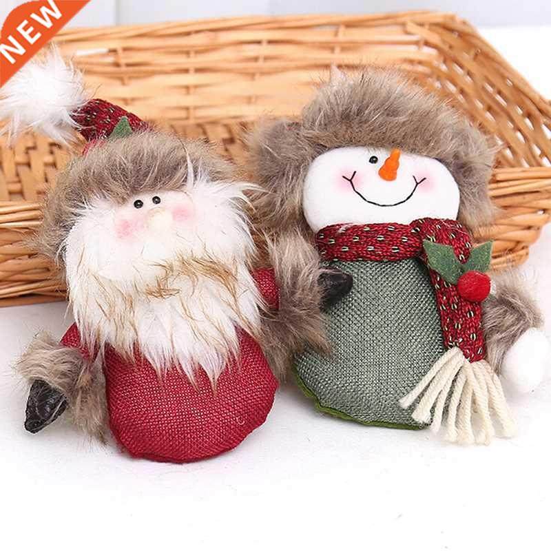 1PC Merry Christmas Decoration Plush Santa Claus Snowman Dee