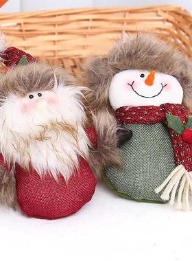 1PC Merry Christmas Decoration Plush Santa Claus Snowman Dee