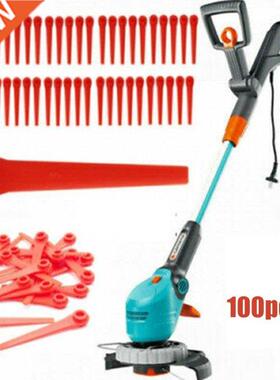100Pcs Grass Trimmer Plastic Blades 适用于 Stihl Autocut Str