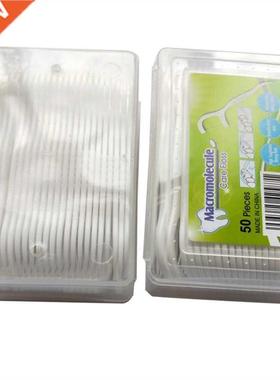 50pcs Dental Floss Flosser Picks Teeth Toothpicks Stick Toot