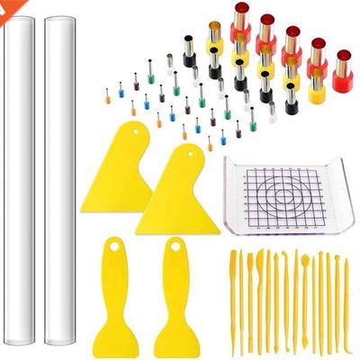 61 Piece Polymer Clay Tools Set Modelling Tool Set, Polymer