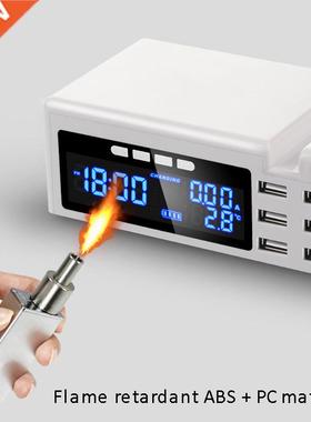 6 Ports Wireless Fast Charger Quick Charge Station Led Displ