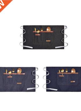 Waitress Aprons Half Jeans Apron Chef Cooking Pocket Dirtpro