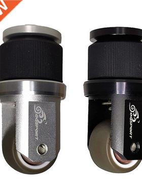 Folding Bike Seatpost Mount Swivel Caster Wheel Embedded Eas