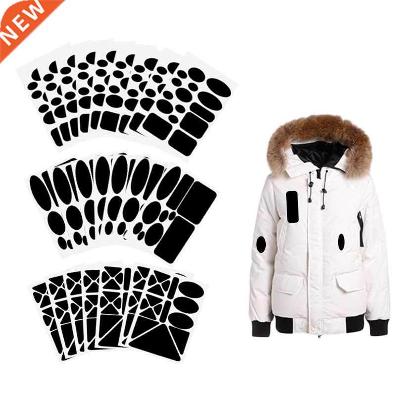 Self Adhesive Black Patches For Down Jackets Pants T-shirt C