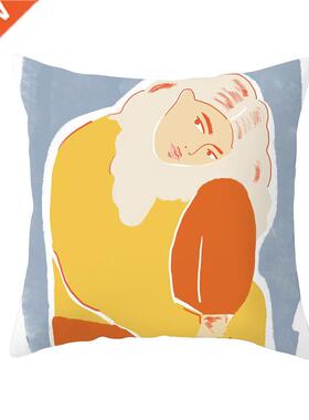 Summer Fashion Fresh Yellow Cute Pillows Case Geometry Flora