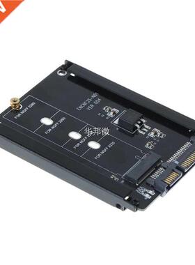 Black Metal Case B+M key M.2 NGFF SSD to 2.5 SATA 6Gbps Adap