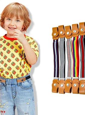 15 Styles Child Buckle-Free Elastic Belt No Buckle Sretch Be