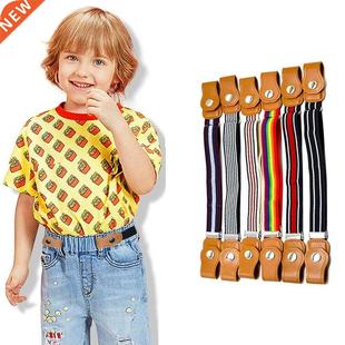 15 Styles Child Buckle-Free Elastic Belt No Buckle Sretch Be