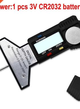 Black Digital Tread Depth Gauge 0-25MM Measuring Ruler Press