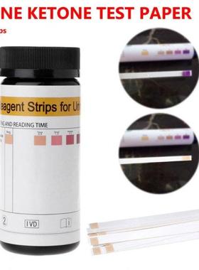 100pcs Urinary Ketone Paper Urine Test Ketone Strips Healthy