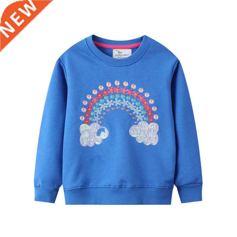 Jumping Meters Autumn Sweatshirts New Baby Girls Brand Cloth