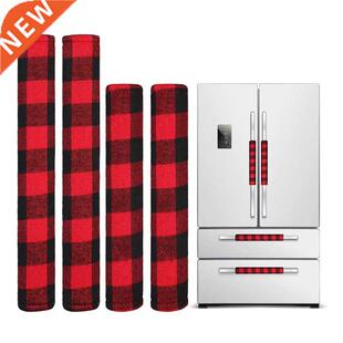 4 Pieces Christmas Refrigerator Door Handle Cover,Kitchen Mi