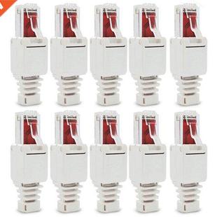 12 X Network Plug Tool-Free RJ45 CAT6 LAN UTP Cable Plug Wit