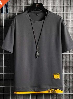 Fashion Brand Hip Hop Men T-Shirts 2022 Summer Men's T Shirt