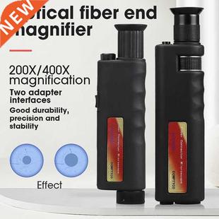 Optical Fiber Inspection Microscope Illuminat 200X LED 400X