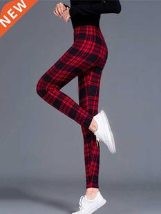 Workout Jogging For Women Leggings Push Up Trousers Grid Pri