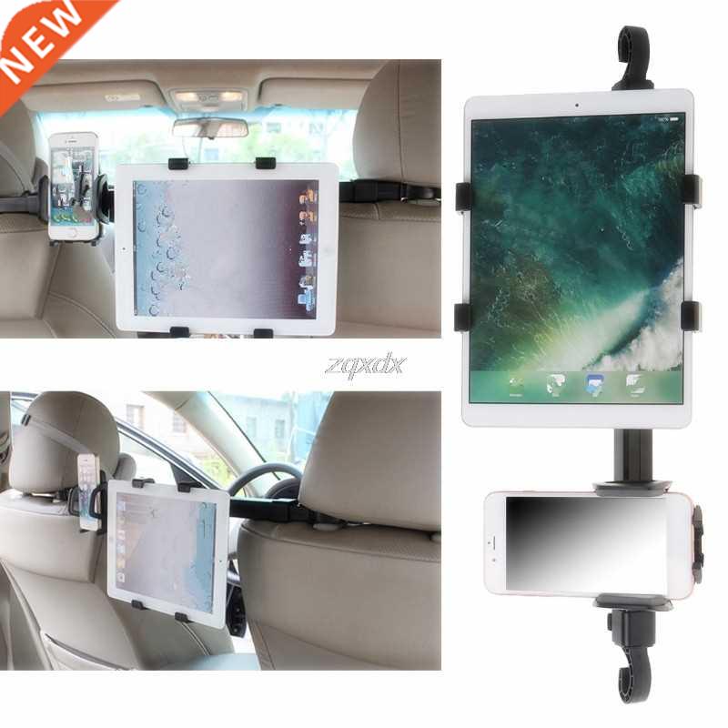 Car Back Seat Headrest Mount 2-n-1 Tablet + Phone Holder St