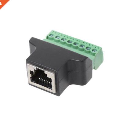 RJ45 Female To Screw Termnal 8 Pn Connector Ethernet Cable