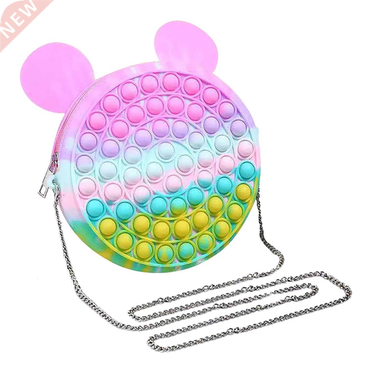New Large-Size Fingertip Toys Push Bubble Popet Pendant Bag