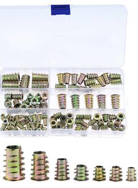 100PCS/Box Zinc Alloy Furniture Hex Socket Screw Inserts M4