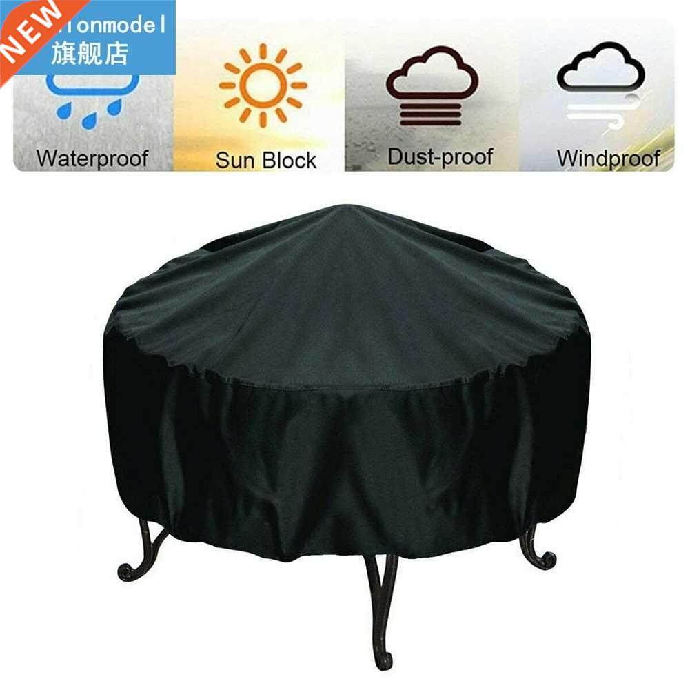 Canopy Dustproof Rainproof UV Protector Round BBQ Duty Cover