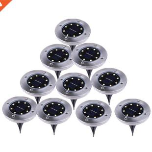 LED Solar 10Pcs Lights IP65 Underground Stainle Waterproof