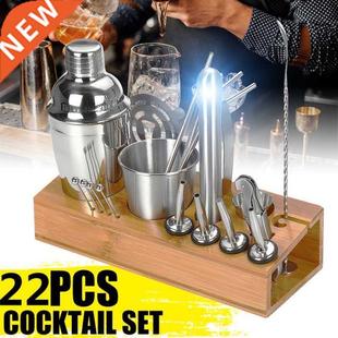 Cocktail Shaker Making Bar with Barware Kit Woo Set